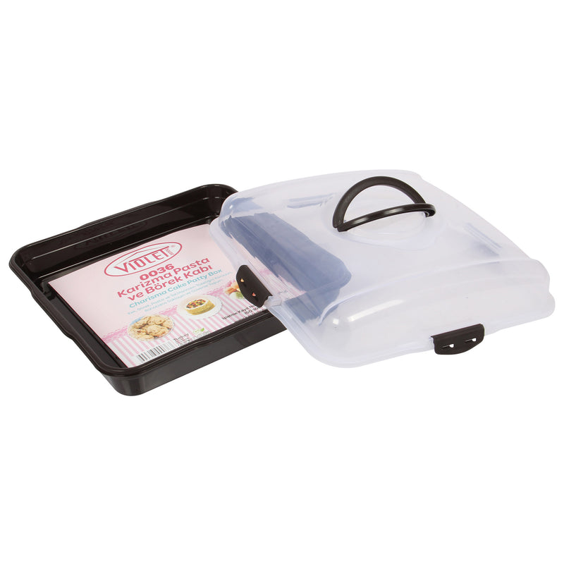 Square Cake Carrier. (34 x34 cm)