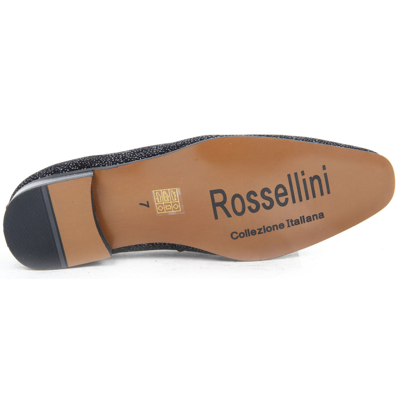 Shiny Glitter Formal Shoes - Carlo (Black Diamond)