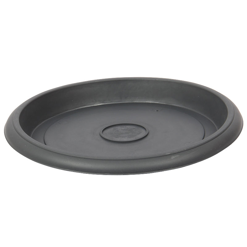 Plant Pot Round Saucer. Flower Pot Deep Drip Tray Strong Plastic.(Pack of 5)(Antrasit)