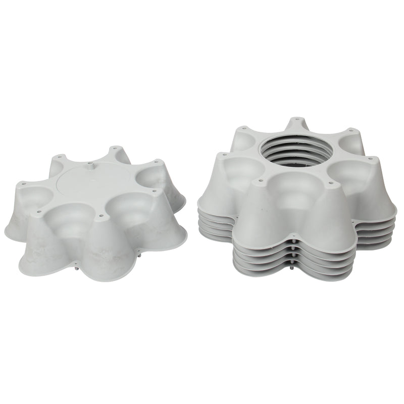 Stacking Garden Flower Tower Pot. Strawberry Planter Pot with Wheels. (6x7 Pocket) (42 Plants).