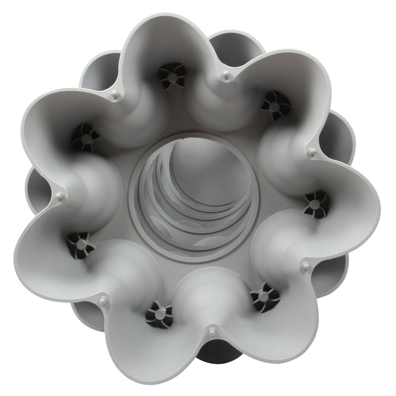 Stacking Garden Flower Tower Pot. Strawberry Planter Pot with Wheels. (6x7 Pocket) (42 Plants).