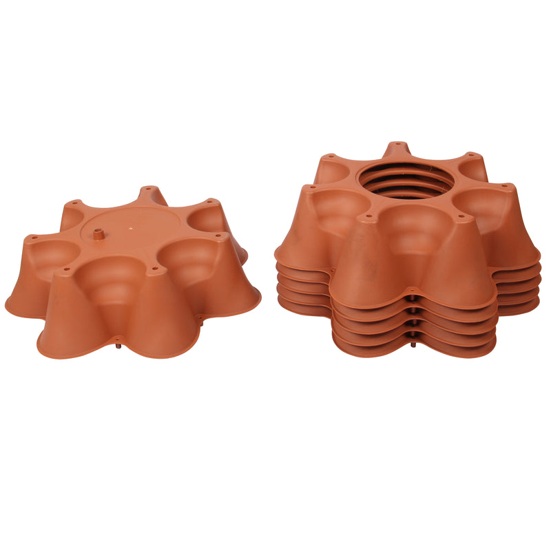 Stacking Garden Flower Tower Pot. Strawberry Planter Pot. (6x7 Pocket) (42 Plants).