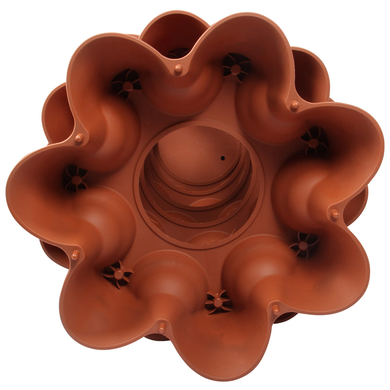 Stacking Garden Flower Tower Pot. Strawberry Planter Pot. (6x7 Pocket) (42 Plants).