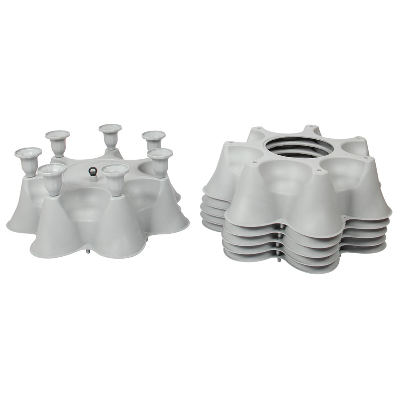 Stacking Garden Flower Tower Pot. Strawberry Planter Pot. (6x7 Pocket) (42 Plants).