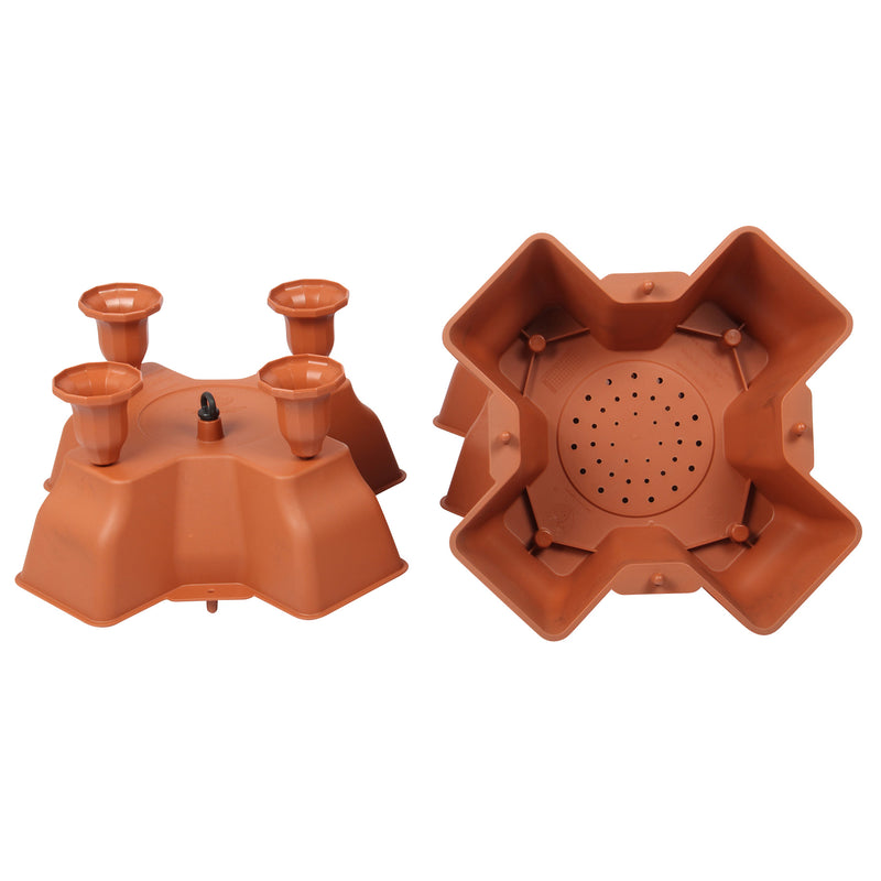 Stacking Garden Flower Tower Pot. Strong Plastic Planter Tower Pot. (4x4 Pocket).