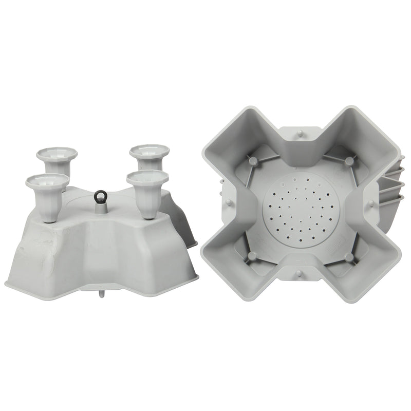 Stacking Garden Flower Tower Pot. Strong Plastic Planter Tower Pot. (4x4 Pocket).