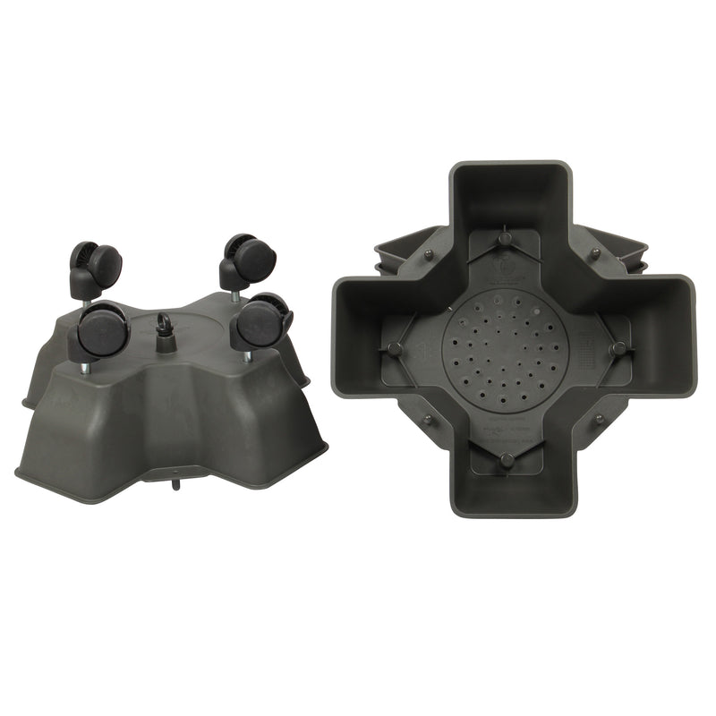 Stacking Garden Flower Tower Pot. Plastic Planter Pot with Wheels. (4x4 Pocket).