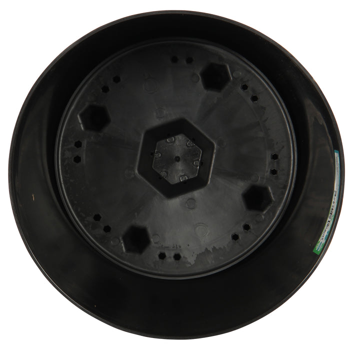 Black Indoor Plant Pot with Watering Feature. Self-Watering Pot.