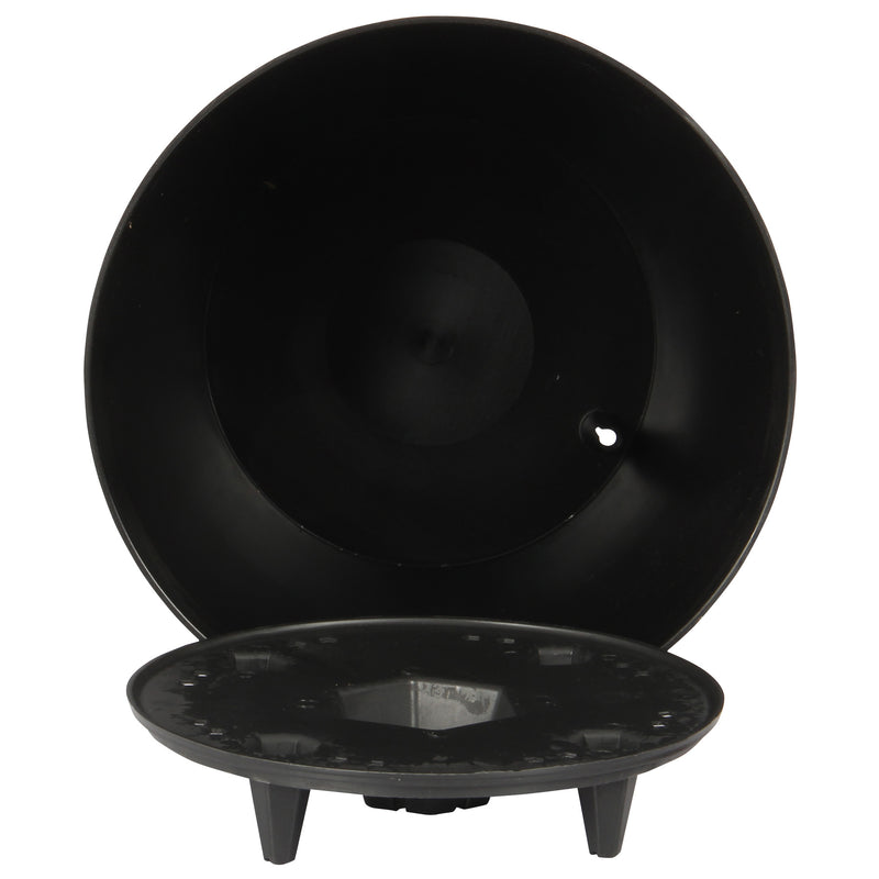 Black Indoor Plant Pot with Watering Feature. Self-Watering Pot.