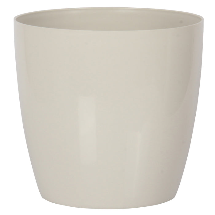 White Indoor Plant Pot with Watering Feature. Self-Watering Pot.
