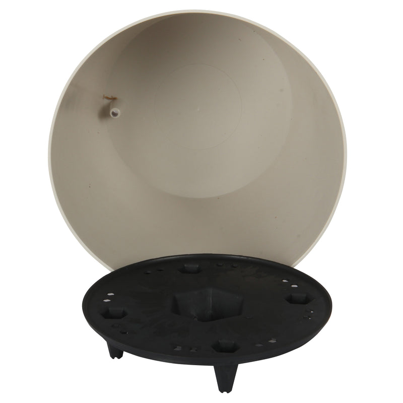 White Indoor Plant Pot with Watering Feature. Self-Watering Pot.