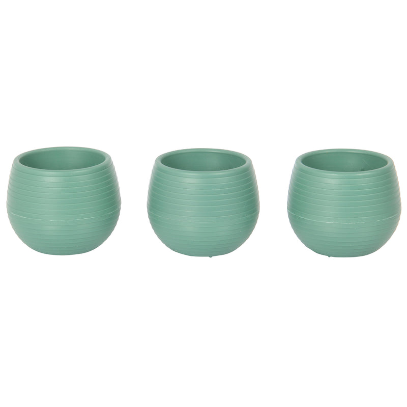 Small Flower Pot. Decorative Indoor Cactus Pot. (Pack of 3) (0.13L / 0.51L / 1.3L)
