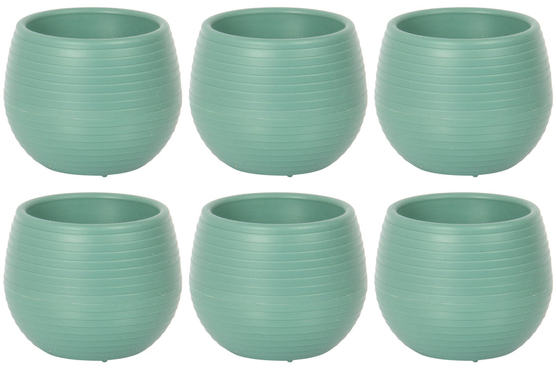 Small Flower Pot. Decorative Indoor Cactus Pot. (Pack of 6) (0.13L / 0.51L / 1.3L)