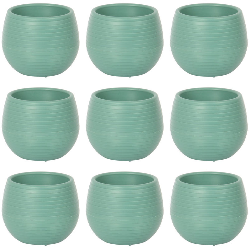 Small Flower Pot. Decorative Indoor Cactus Pot. (Pack of 9) (0.13L / 0.51L / 1.3L)