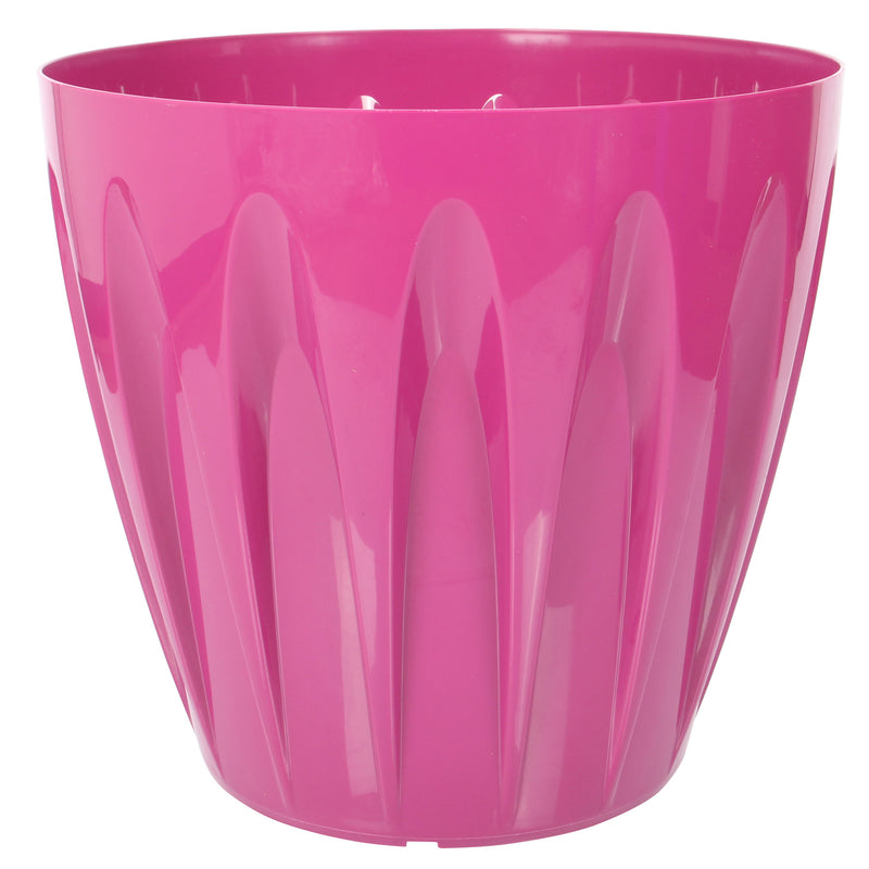 Extra Large Fuchsia Round Flower Pot. Indoor / Outdoor Modern Flowerpot. (46 Litre)