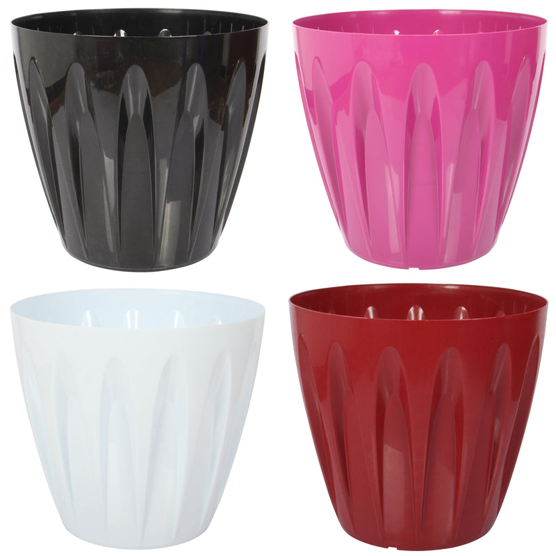 Large Daisy Round Flower Pot. Indoor / Outdoor Modern Flowerpot. (46 Litre)