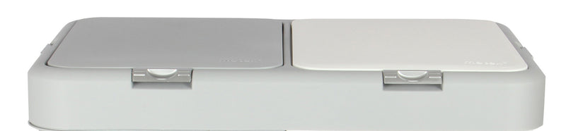 Double Push-Button System Waste Bin & Laundry Basket Lid. Replacement Flat Lids.