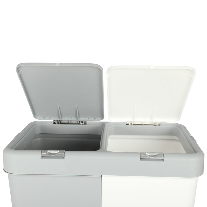 Double Push-Button System Waste Bin & Laundry Basket Lid. Replacement Flat Lids.