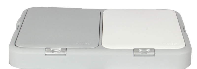 Double Push-Button System Waste Bin & Laundry Basket Lid. Replacement Flat Lids.