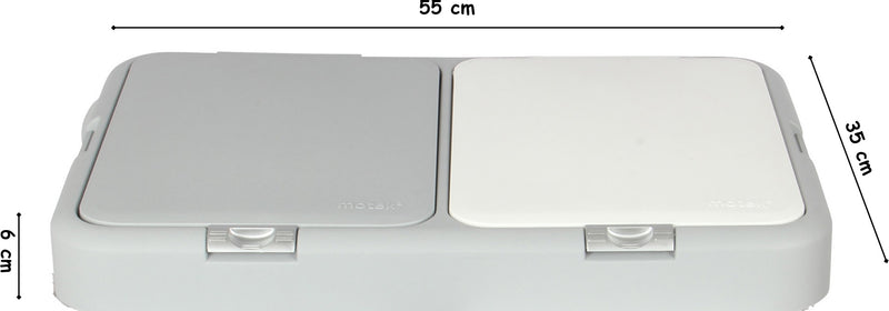 Double Push-Button System Waste Bin & Laundry Basket Lid. Replacement Flat Lids.