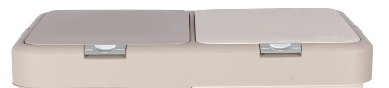 Double Push-Button System Waste Bin & Laundry Basket Lid. Replacement Flat Lids.