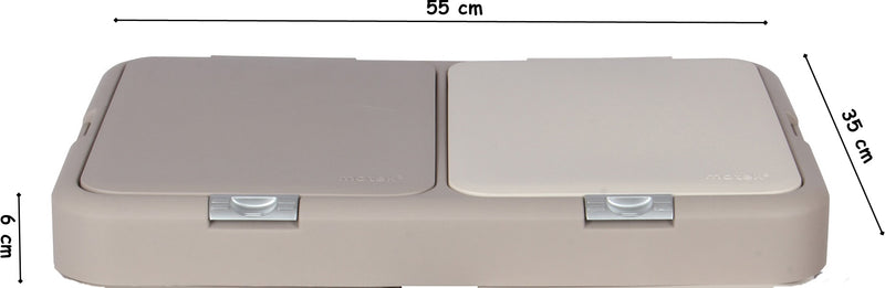 Double Push-Button System Waste Bin & Laundry Basket Lid. Replacement Flat Lids.