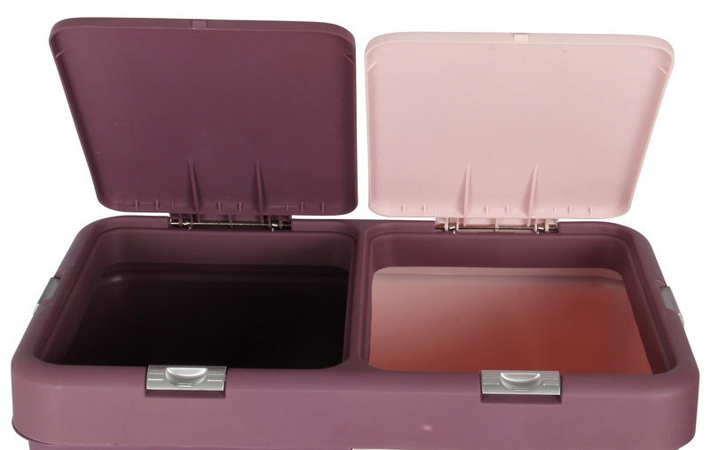 Double Push-Button System Waste Bin & Laundry Basket Lid. Replacement Flat Lids.