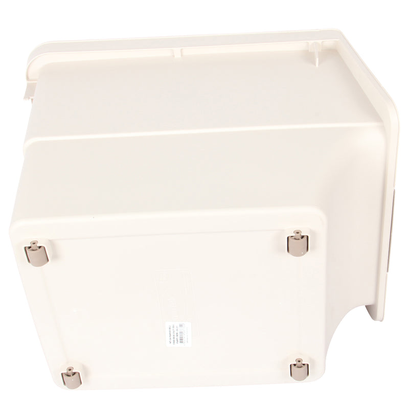 Large Stacking Pick Bin. Wheeled Box with Front Lid. (Set of 3 x 33L)