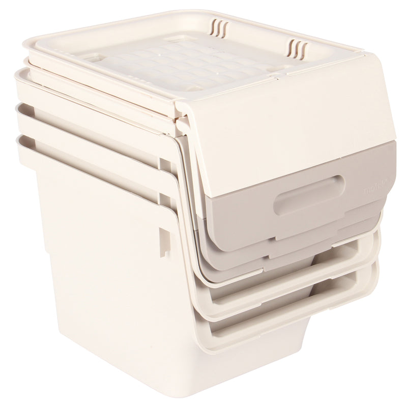 Storage Boxes. Multi Purpose Wheeled Organizer Box with Front Lid. (3 x 12L)