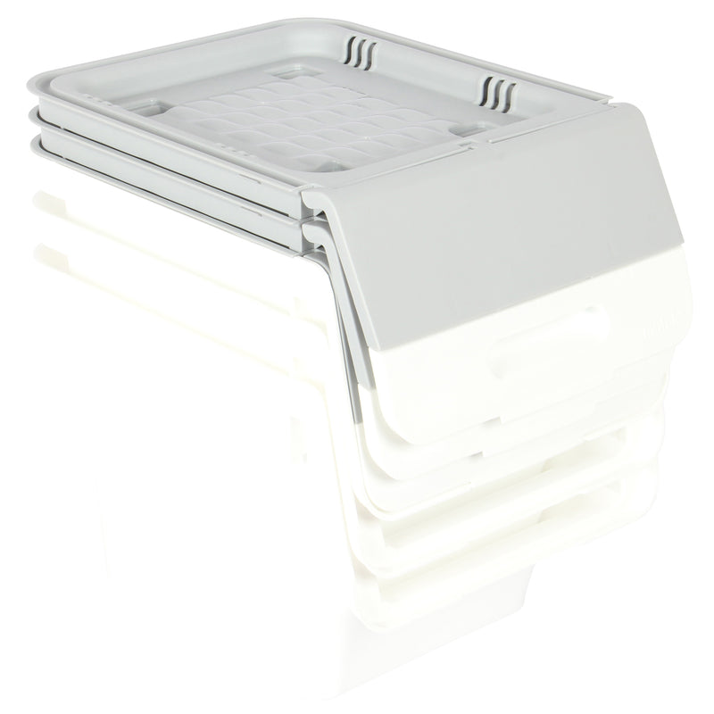 Storage Boxes. Multi Purpose Wheeled Organizer Box with Front Lid. (3 x 12L)