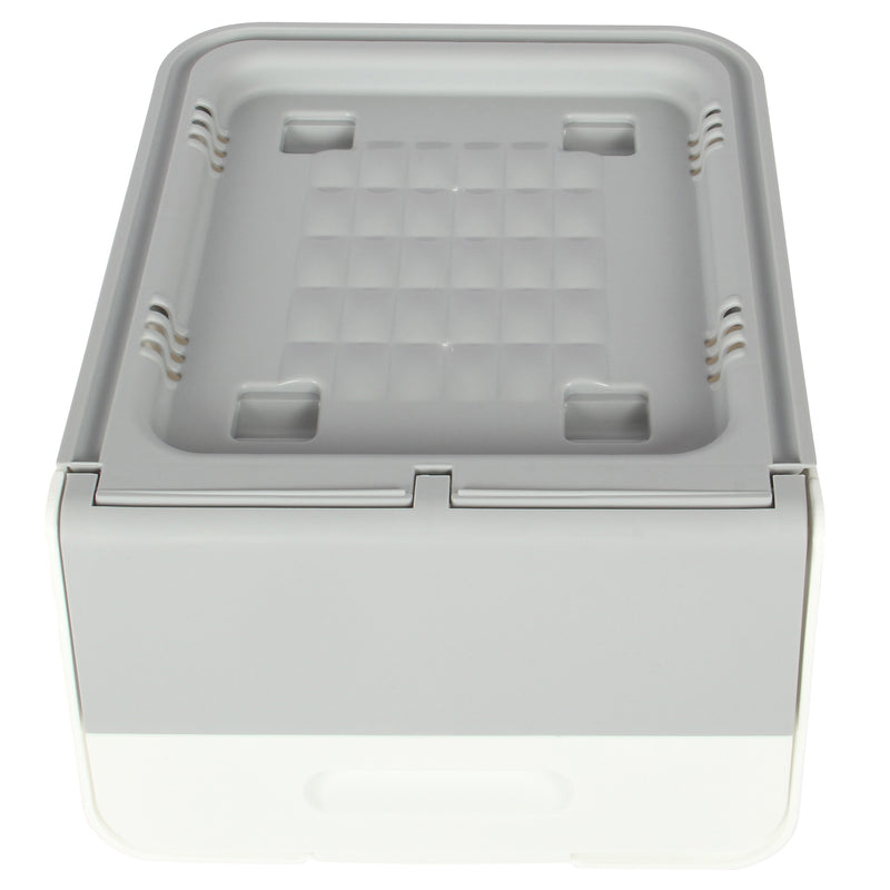 Storage Boxes. Multi Purpose Wheeled Organizer Box with Front Lid. (3 x 12L)