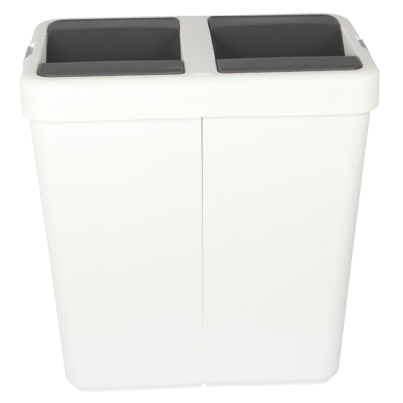 Rubbish Waste Bin Recycling Dual Compartment 80L.