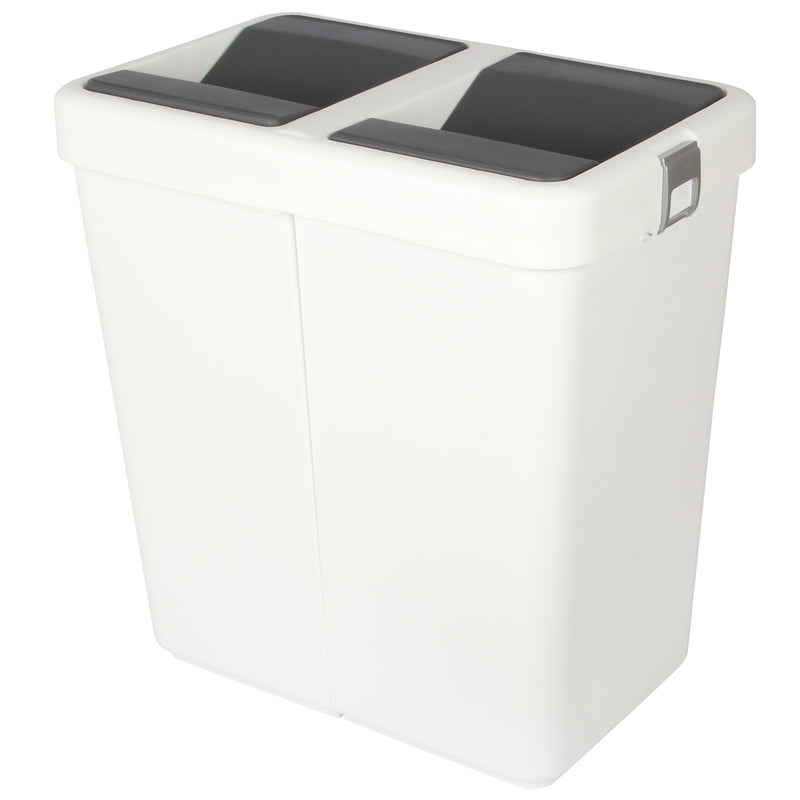 Rubbish Waste Bin Recycling Dual Compartment 80L.