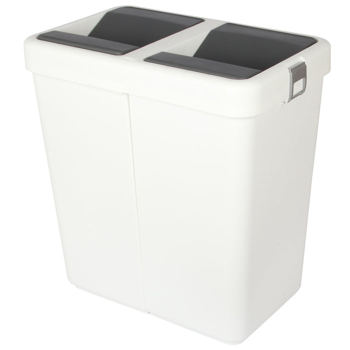 Rubbish Waste Bin Recycling Dual Compartment 80L.