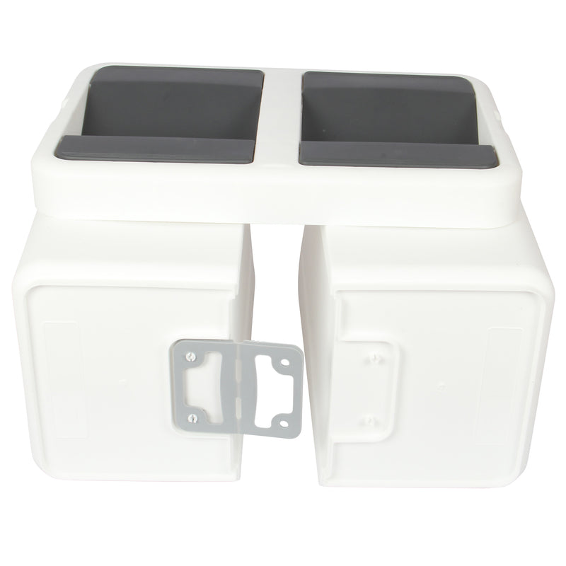 Rubbish Waste Bin Recycling Dual Compartment 80L.