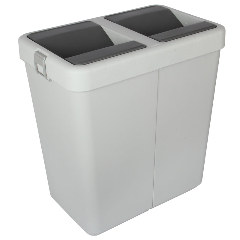 Rubbish Waste Bin Recycling Dual Compartment 80L.