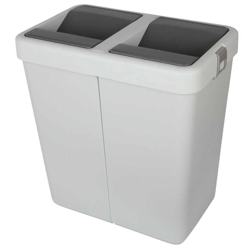 Rubbish Waste Bin Recycling Dual Compartment 80L.