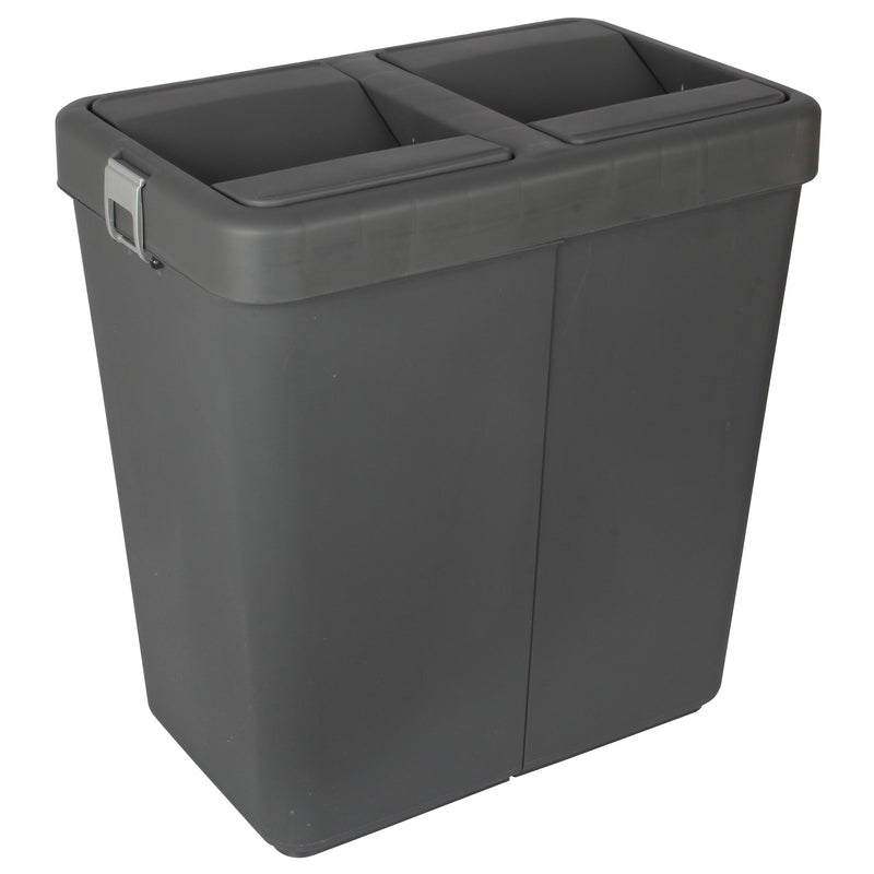 Rubbish Waste Bin Recycling Dual Compartment 80L.