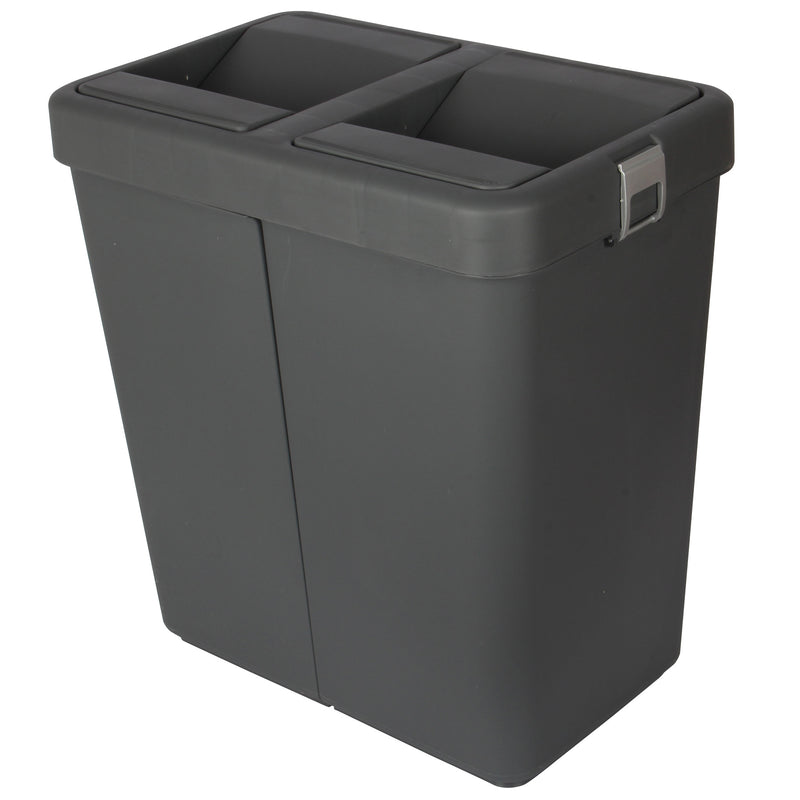 Rubbish Waste Bin Recycling Dual Compartment 80L.