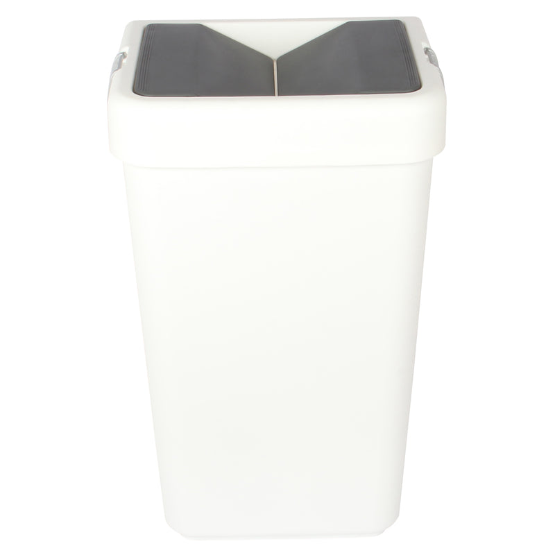 40 Litre Plastic Butterfly Swing Waste Bin.  In and Outdoor Dustbin Container.