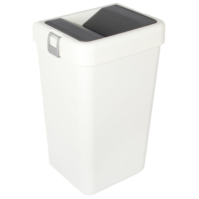 40 Litre Plastic Butterfly Swing Waste Bin.  In and Outdoor Dustbin Container.