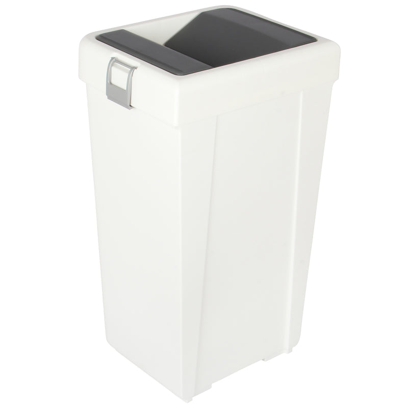 40 Litre Plastic Butterfly Swing Waste Bin.  In and Outdoor Dustbin Container.