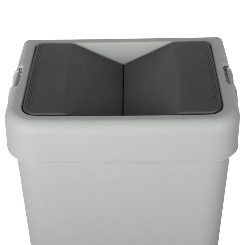 40 Litre Plastic Butterfly Swing Waste Bin.  In and Outdoor Dustbin Container.