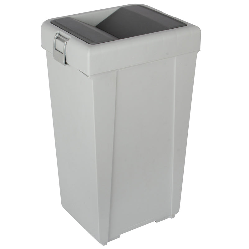 40 Litre Plastic Butterfly Swing Waste Bin.  In and Outdoor Dustbin Container.
