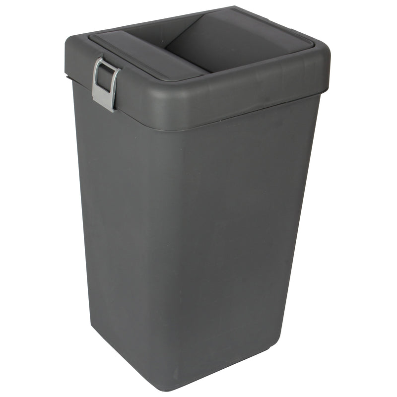 40 Litre Plastic Butterfly Swing Waste Bin.  In and Outdoor Dustbin Container.