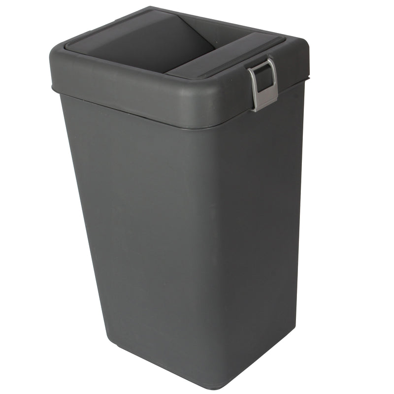 40 Litre Plastic Butterfly Swing Waste Bin.  In and Outdoor Dustbin Container.