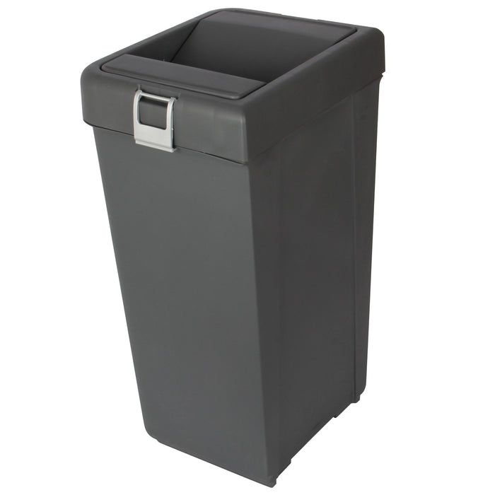40 Litre Plastic Butterfly Swing Waste Bin.  In and Outdoor Dustbin Container.