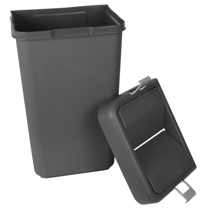 40 Litre Plastic Butterfly Swing Waste Bin.  In and Outdoor Dustbin Container.