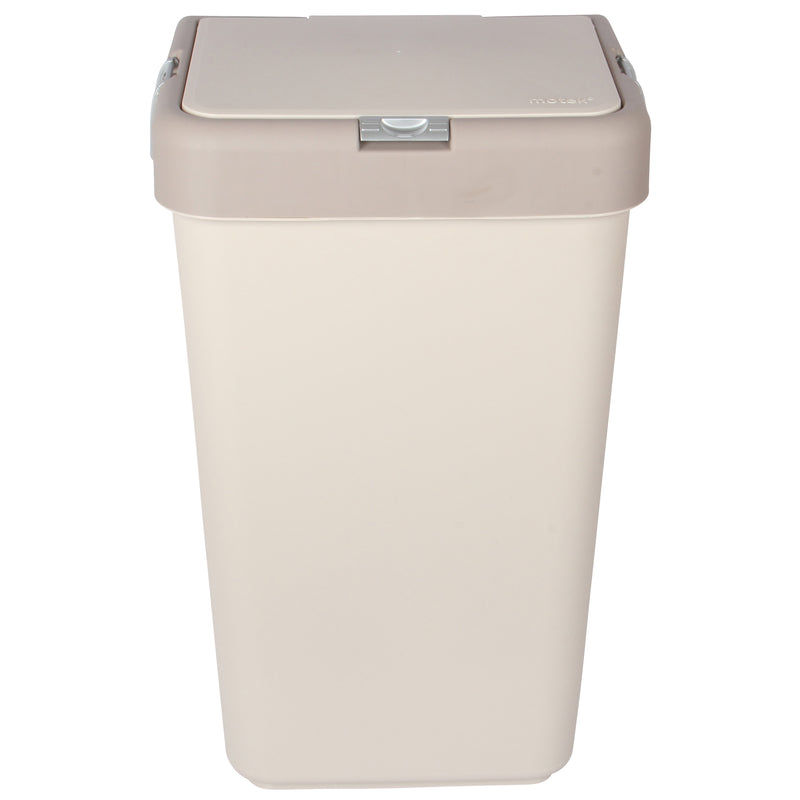 Push-Button Laundry Basket Bin. Single Compartment 40 Liter Storage.