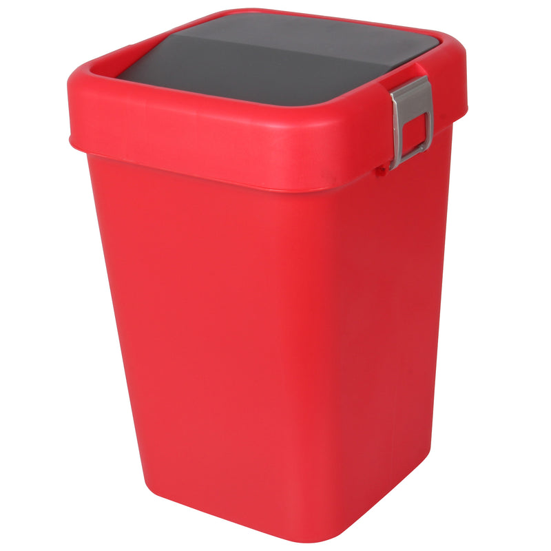 18 Litre Plastic Swing Top Bin. In and Outdoor Dustbin Waste Bin Container.
